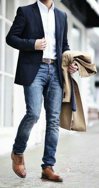 Denim Full-Long Pants for Men